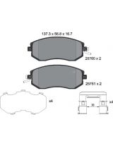 Textar 2576001 Колодки дисковые