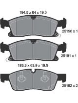 Textar 2519002 Колодки дисковые
