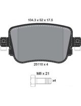 Textar 2511001 Колодки дисковые