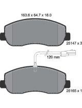 Textar 2514701 Колодки дисковые передние