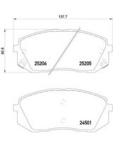 Textar 2520501 Колодки дисковые передние