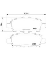 Textar 2487101 Колодки дисковые задние