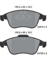 Textar 2487001 Колодки дисковые