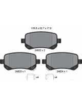 Textar 2482201 Колодки дисковые задние