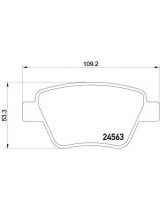 Textar 2456301 Колодки дисковые задние