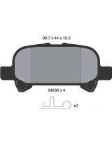 Textar 2483501 Колодки дисковые задние