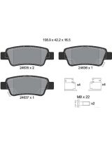 Textar 2463501 Колодки дисковые задние