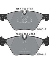 Textar 2469701 Колодки дисковые передние
