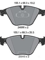 Textar 2468801 Колодки дисковые передние