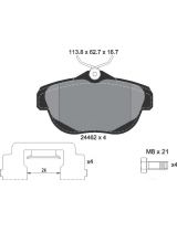 Textar 2446201 Колодки дисковые