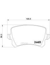 Textar 2448301 Колодки дисковые задние