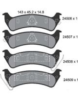 Textar 2450601 Колодки дисковые задние
