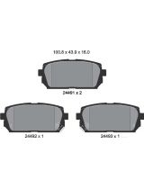 Textar 2449101 Колодки дисковые задние