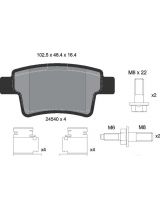 Textar 2454001 Колодки дисковые