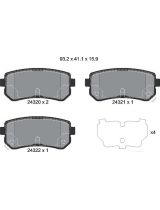 Textar 2432001 Колодки дисковые задние