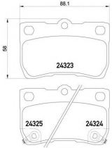 Textar 2432301 Колодки дисковые задние