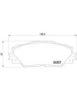 Textar 2433701 Колодки дисковые передние