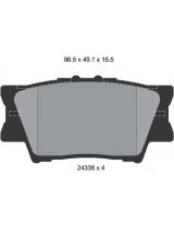 Textar 2433801 Колодки дисковые задние