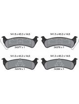 Textar 2437701 Колодки дисковые задние