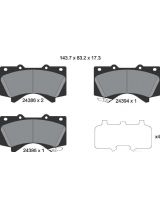 Textar 2438601 Колодки дисковые передние