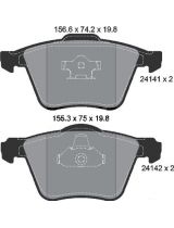 Textar 2414101 Колодки дисковые передние