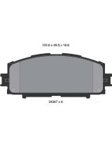 Textar 2434701 Колодки дисковые передние