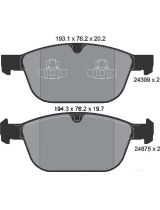 Textar 2439901 Колодки дисковые передние