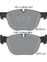 Textar 2417001 Колодки дисковые передние