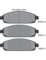 Textar 2425001 Колодки дисковые