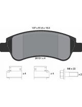 Textar 2410101 Колодки дисковые передние