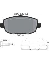 Textar 2407301 Колодки дисковые