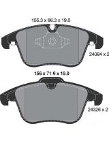 Textar 2408401 Колодки дисковые передние