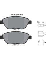 Textar 2398101 Колодки дисковые передние