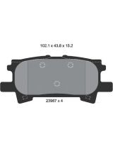 Textar 2396701 Колодки дисковые задние