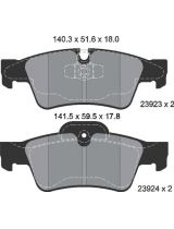 Textar 2392301 Колодки дисковые задние