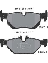 Textar 2392701 Колодки дисковые задние