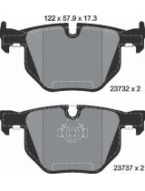 Textar 2373201 Колодки дисковые задние