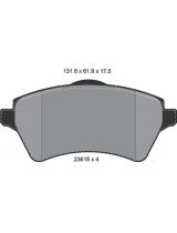 Textar 2361501 Колодки дисковые