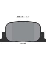 Textar 2359201 Колодки дисковые задние