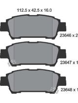 Textar 2364601 Колодки дисковые задние