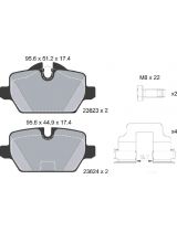 Textar 2362303 Колодки дисковые задние