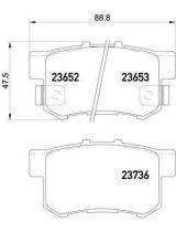 Textar 2365201 Колодки дисковые задние