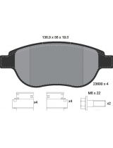 Textar 2360001 Колодки дисковые передние