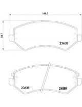 Textar 2363801 Колодки дисковые передние
