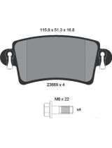 Textar 2366901 Колодки дисковые