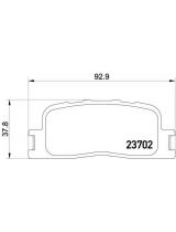 Textar 2370201 Колодки дисковые задние