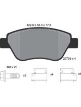 Textar 2370503 Колодки дисковые