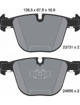 Textar 2373101 Колодки дисковые задние