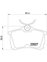 Textar 2352701 Колодки дисковые задние