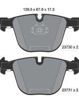 Textar 2373001 Колодки дисковые задние